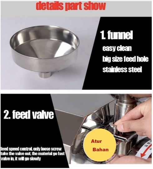 Mesin Penepung Biji-Bijian, Bumbu dan Herbal (GRAIN GRINDER)-4-maksindo