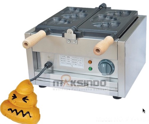 Jual Mesin Waffle Bentuk Poo (MKS-POO2) di Jakarta