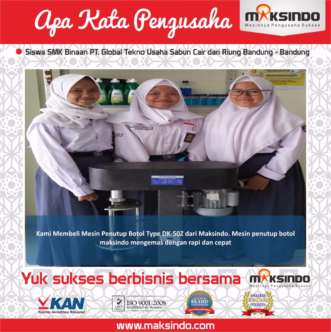 Usaha Sabun Cair : Berkat Mesin Pengemas Maksindo Produk Kami jadi Rapi dan Menguntungkan