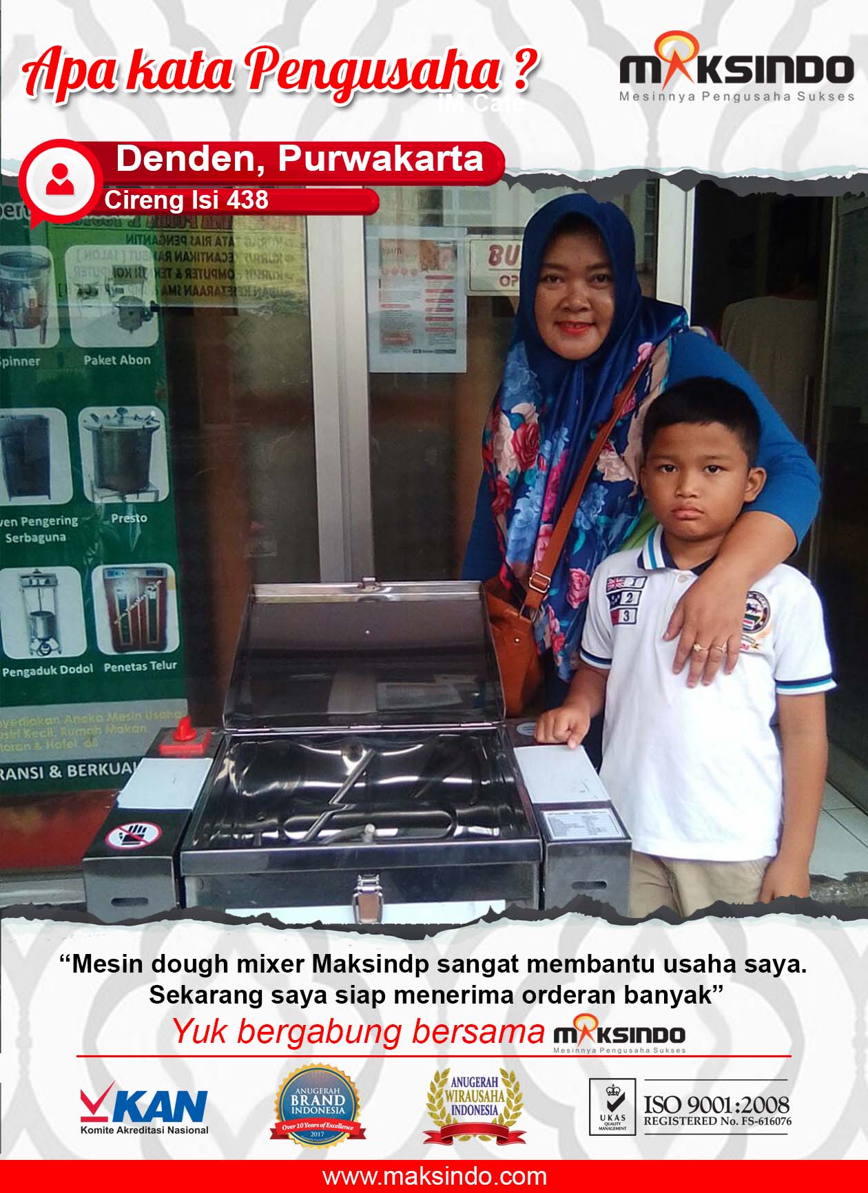 Cireng Isi 438 : Usaha Saya Jadi Semakin Terbantu dengan Mesin Dough Mixer dari Maksindo