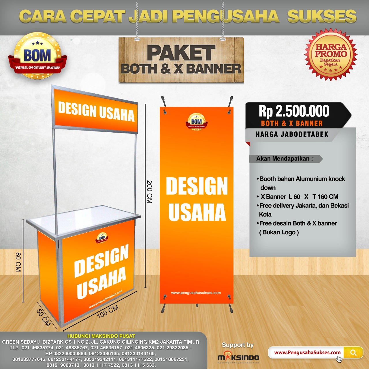 Paket Both Dan X Banner BOM