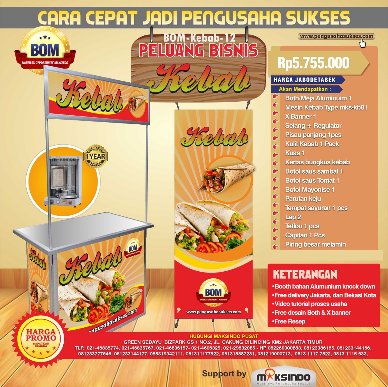 Paket Usaha Kebab Program BOM