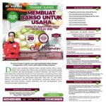 Training Sukses Membuat Bakso Untuk Usaha, Sabtu 21 September 2019 Training Sukses Membuat Bakso Untuk Usaha, Sabtu 21 September 2019