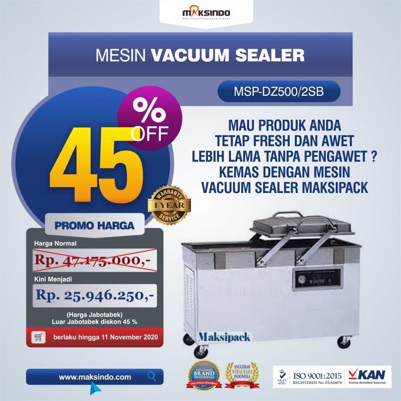 Jual Mesin Vacuum Sealer DZ500/2SB di Jakarta